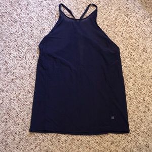 Lululemon navy mesh crossover tank size 4